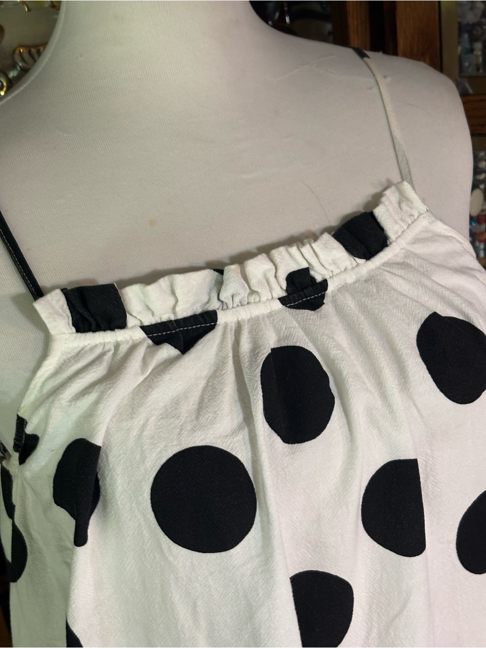 Tabitha Brown x Target Sleeveless Polka Dot Maxi Dress XXS - Picture 9 of 11